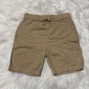 Free Planet Cotton and Linen Blend Khaki Colored Shorts - Boys Size 10